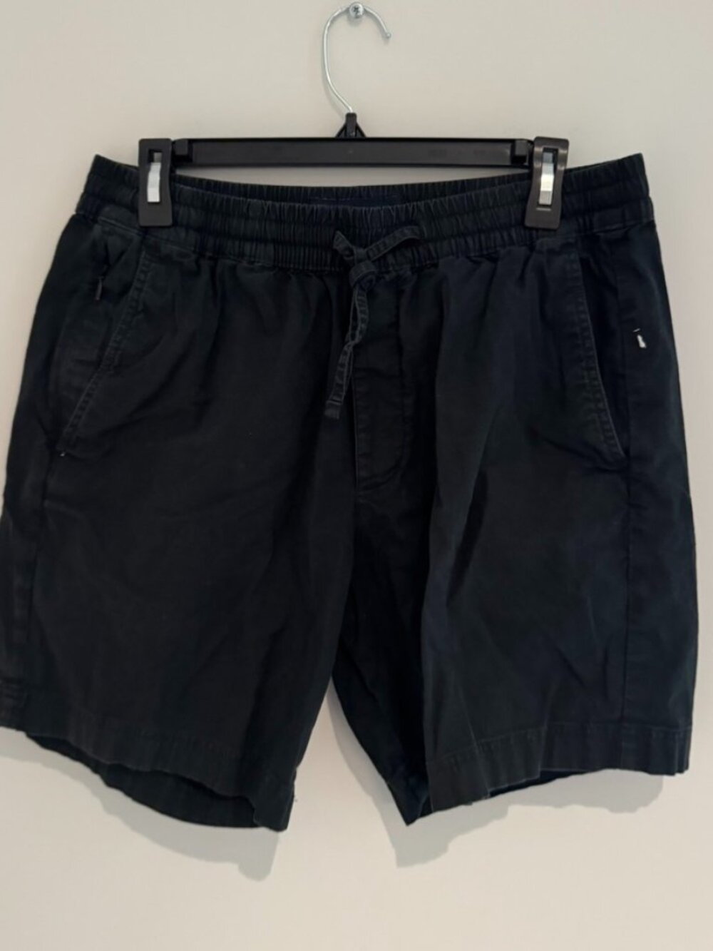 Abercrombie and Fitch Black Linen-Blend Shorts Size Medium Like New